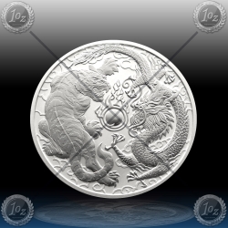 1oz "The Perth Mint" 1 Dollar 2018 (Dragon and Tiger) BU